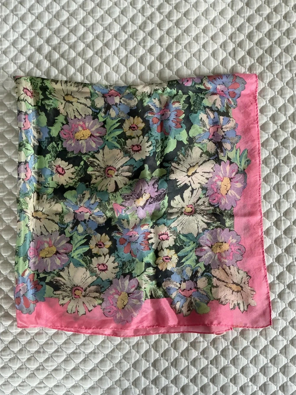 Acute Vintage Silk Floral Scarf